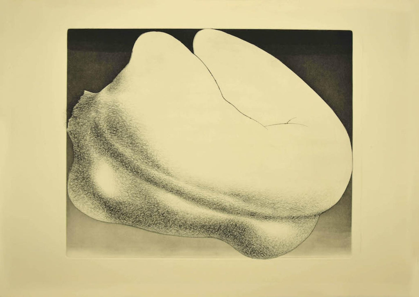 Giacomo Porzano - Price - Woman from Shouldes - Etching - 1970s