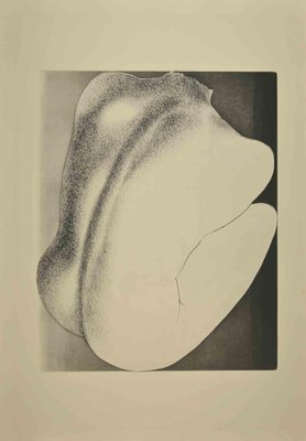 Giacomo Porzano, Woman from Shoulders, Etching, 1970s-ZCI-2030079