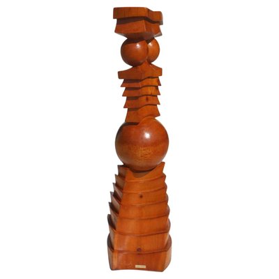 Giampiero Pazzola, Abstract Totem, Wooden Sculpture-KGD-1126473