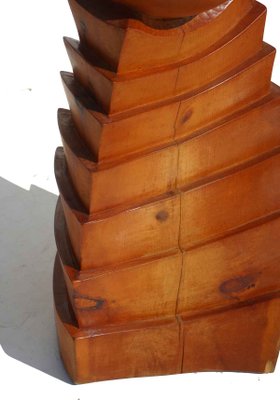 Giampiero Pazzola, Abstract Totem, Wooden Sculpture-KGD-1126473