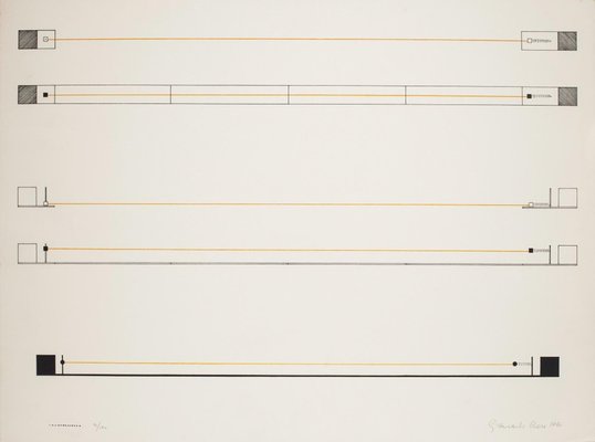 Giancarlo Croce, Tension, Original Lithograph, 1970s-ZCI-2029584