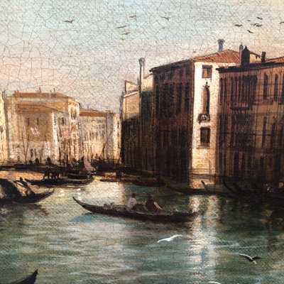 Giancarlo Gorini, Venice, Italian School, Oil on Canvas, Framed-YUW-1305983