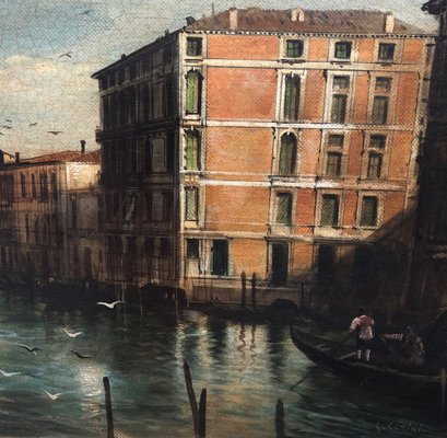 Giancarlo Gorini, Venice, Italian School, Oil on Canvas, Framed-YUW-1305983