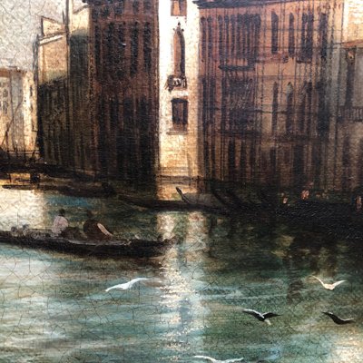 Giancarlo Gorini, Venice, Italian School, Oil on Canvas, Framed-YUW-1305983