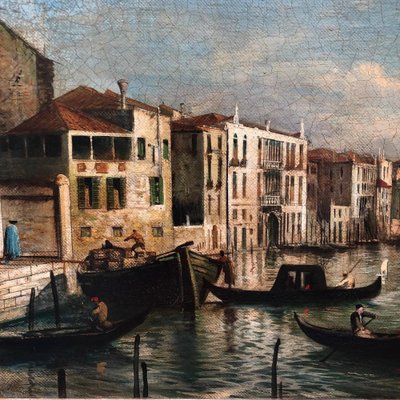 Giancarlo Gorini, Venice, Italian School, Oil on Canvas, Framed-YUW-1305983