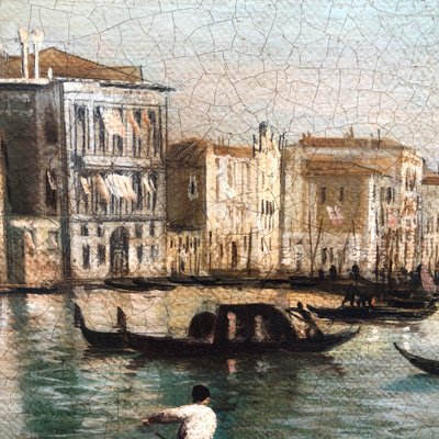 Giancarlo Gorini, Venice, Italian School, Oil on Canvas, Framed-YUW-1305983