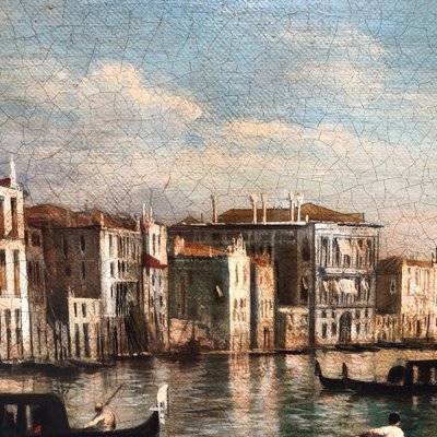 Giancarlo Gorini, Venice, Italian School, Oil on Canvas, Framed-YUW-1305983