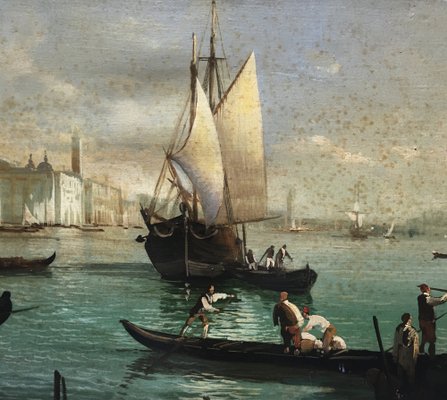 Giancarlo Gorini, Venice, Italian School, Oil on Canvas Landscape-YUW-1305980