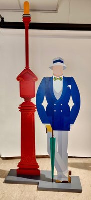 Giancarlo Impiglia, The Appointment, Acrylic on Wood Sculpture, 1980-MLN-2041320