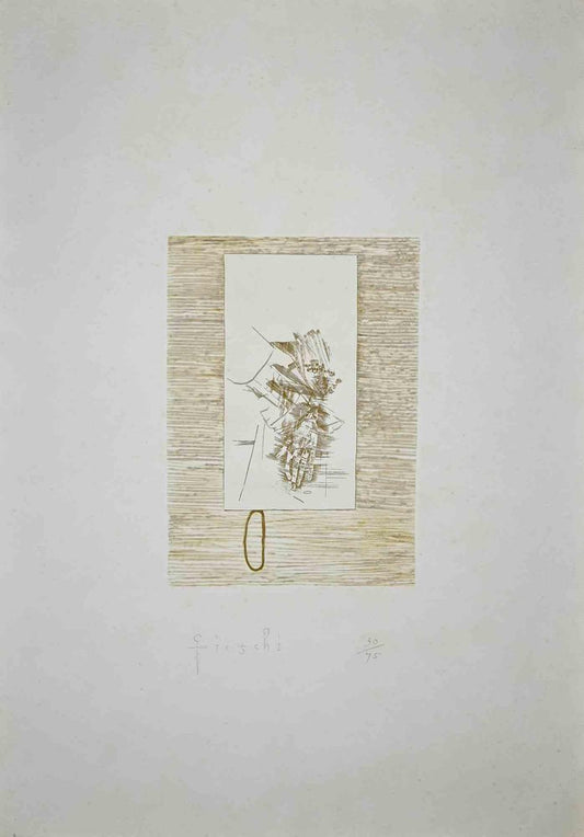 Giannetto Fieschi, Hand, Original Etching, Mid, 20th-Century