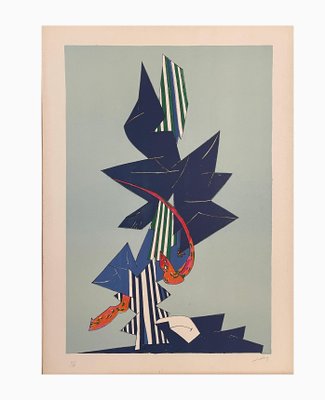 Gianni Dova, Flight, Lithograph-PKM-1719672