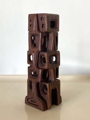 Gianni Pinna, Abstract Sculpture, 1960s, Rosewood-NPC-1818698