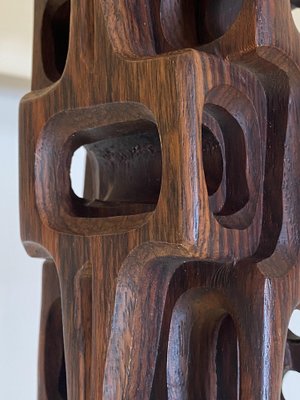 Gianni Pinna, Abstract Sculpture, 1960s, Rosewood-NPC-1818698