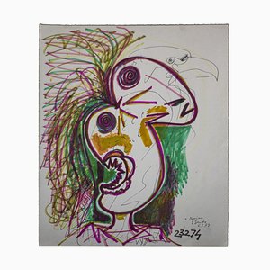 Gianpaolo Berto - Bird-of-Paradise - Original Mixed-Media Drawing - 1974-ZCI-826997