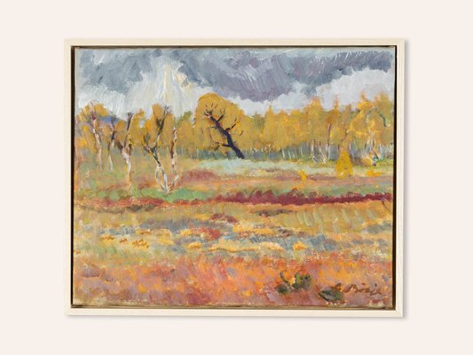 Gideon Börje, Forest Edge, Oil on Canvas, Framed-GPP-1240758