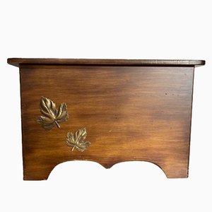 Gift Box in Patinated Walnut, 1980s-SNX-1773185