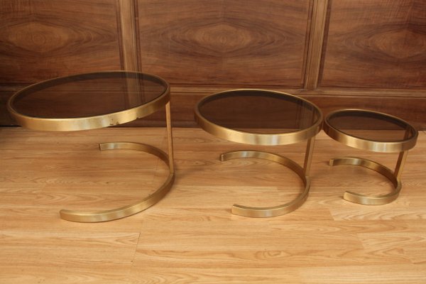 Gigogne Tables, 1970s, Set of 3-KMQ-1005138