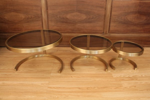 Gigogne Tables, 1970s, Set of 3-KMQ-1005138