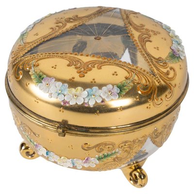 Gilded and Enamelled Murano Glass Box-WFS-2026396