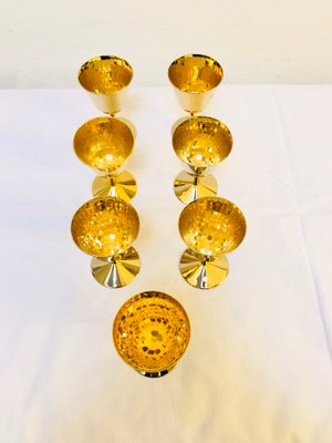 Gilded Aperitif 24 Carat Gilding Glasses, Set of 7-RZY-1105815