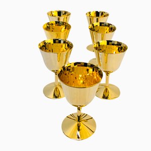 Gilded Aperitif 24 Carat Gilding Glasses, Set of 7-RZY-1105815