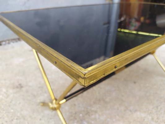 Gilded Brass Coffee Table by Claude Delor, 1950s-EAD-691626