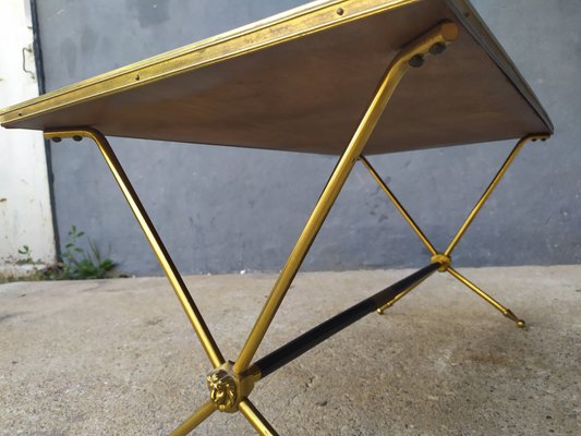 Gilded Brass Coffee Table by Claude Delor, 1950s-EAD-691626