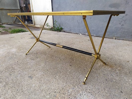 Gilded Brass Coffee Table by Claude Delor, 1950s-EAD-691626