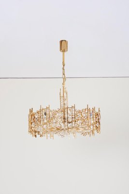 Gilded Brass Model S2601 Chandelier from Palwa, 1970s-VLZ-631836