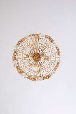 Gilded Brass Model S2601 Chandelier from Palwa, 1970s-VLZ-631836