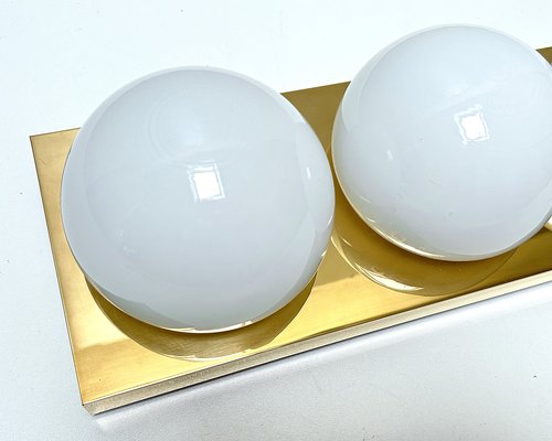 Gilded Bronze and Glass Wall Lights from Limburg, Set of 2-GUT-2023466