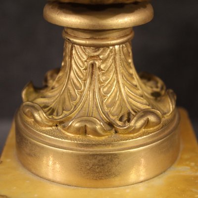 Gilded Bronze and Yellow Marble Risers, 1930s, Set of 2-RP-1723003