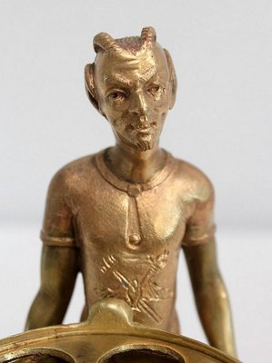 Gilded Bronze Depicting Imps Wheelbarrowing, Late 19th Century-RVK-1010190