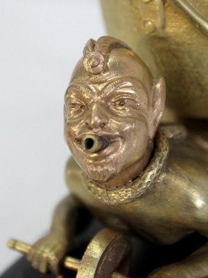 Gilded Bronze Depicting Imps Wheelbarrowing, Late 19th Century-RVK-1010190