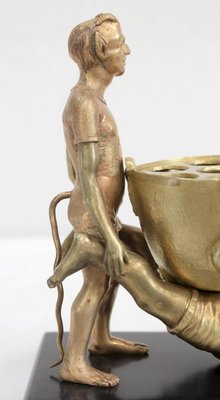 Gilded Bronze Depicting Imps Wheelbarrowing, Late 19th Century-RVK-1010190