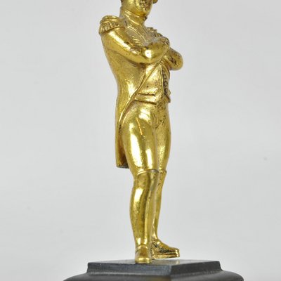 Gilded Bronze Sculpture of Napoleon Bonaparte Standing, 19th Century-SYQ-1739086