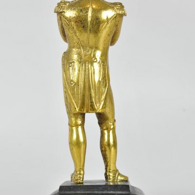 Gilded Bronze Sculpture of Napoleon Bonaparte Standing, 19th Century-SYQ-1739086