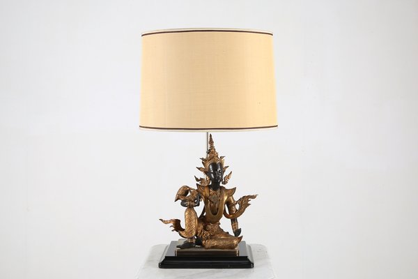 Gilded Bronze Seated Buddha Table Lamp-YSY-1160448