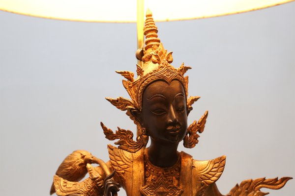 Gilded Bronze Seated Buddha Table Lamp-YSY-1160448