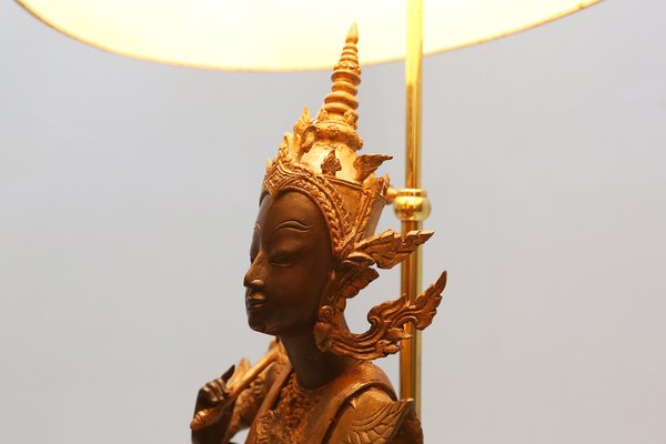 Gilded Bronze Seated Buddha Table Lamp-YSY-1160448