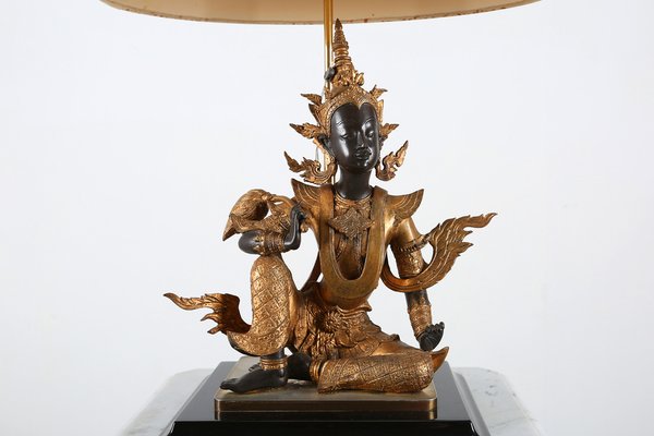 Gilded Bronze Seated Buddha Table Lamp-YSY-1160448