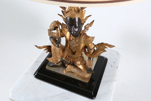 Gilded Bronze Seated Buddha Table Lamp-YSY-1160448