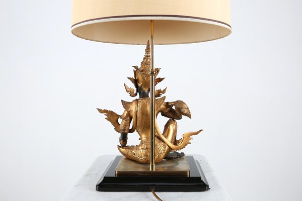 Gilded Bronze Seated Buddha Table Lamp-YSY-1160448