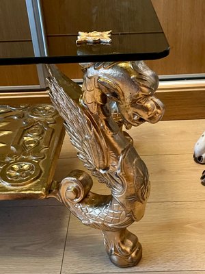 Gilded Flying Dragon Table, 1960s-OPE-1348339