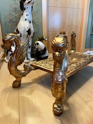 Gilded Flying Dragon Table, 1960s-OPE-1348339