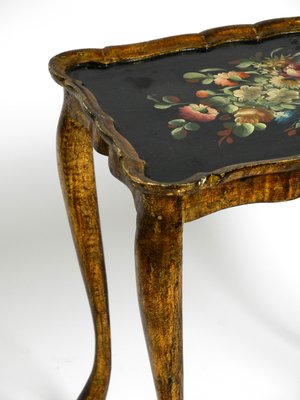 Gilded Frame Wooden Side Table, 1900-RR-1314101