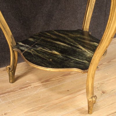 Gilded & Lacquered Coffee Table with Faux Marble-RP-902473