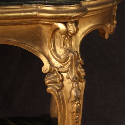 Gilded & Lacquered Coffee Table with Faux Marble-RP-902473