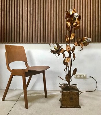 Gilded Metal Florentine Table or Floor Lamp by Hans Kögl, 1960s-JP-768839