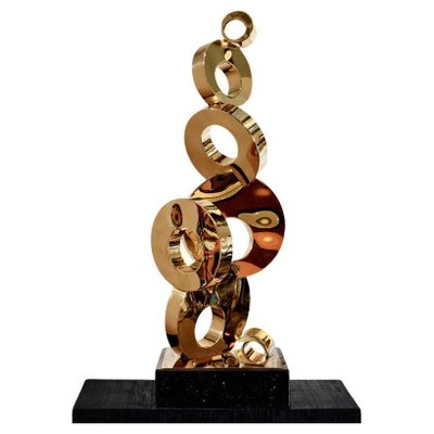 Gilded Metal Sculpture, 20th Century-WFS-1762567